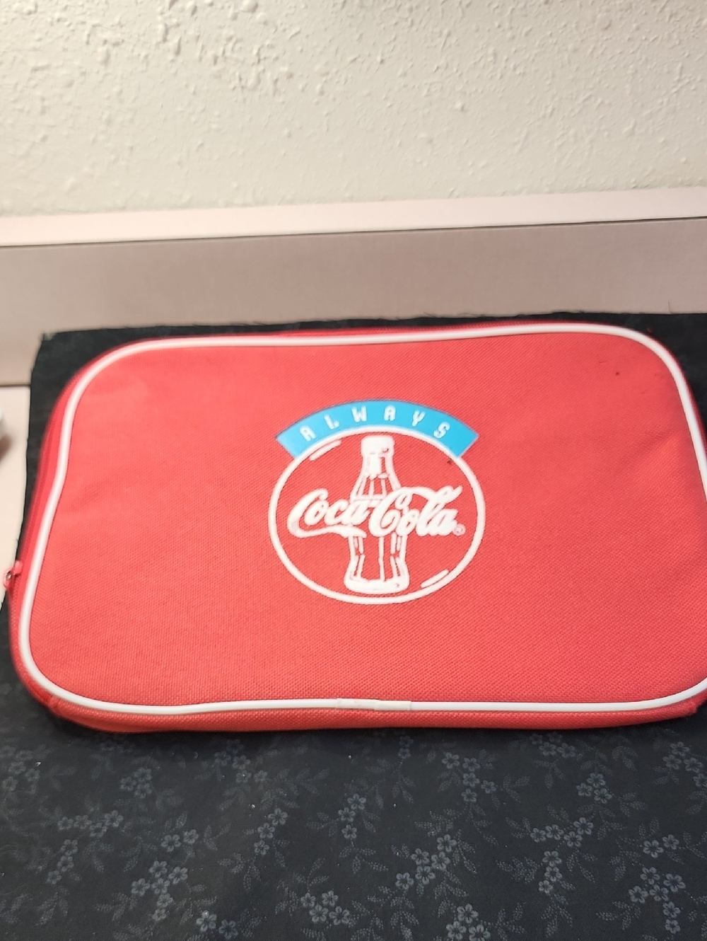 Coca Cola Red Toiletry Pouch with White Trim
